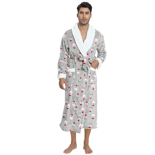Albornoz para mujer, de rizo, informal, para boda, suave, ligero, largo hasta la rodilla, pijama ligero, para boda, novia, fiesta, albornoz para mujer, bata, chaqueta, con cinturón, sexy, L75gris, M