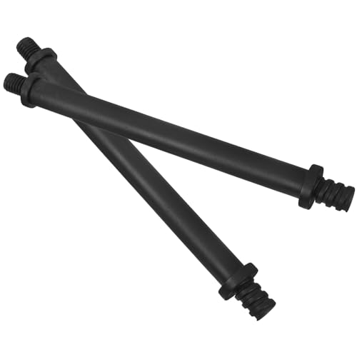 HANABASS Conectores de Mango para Cepillo de Inodoro 2piezas en Plástico Negro, Accesorios para Varilla de Repuesto, Fácil Uso y Limpieza Profunda en Baño