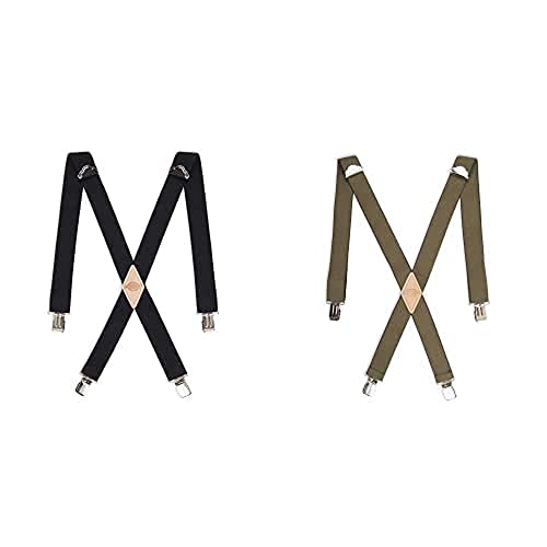 Image of Dickies Men's 1-1 /4 inch Solid Straight Clip Suspender - Adjustable Fit, Heavy-Duty Clips