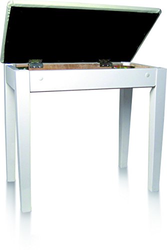 Delson 104-3W Banquette Piano simple avec coffre Blanc Laqué - Les Beatles, Paul McCartney, John Lennon, RIngo Starr, George Harrison Delson 104-3W Banquette Piano simple avec coffre Blanc Laqué – Image 3