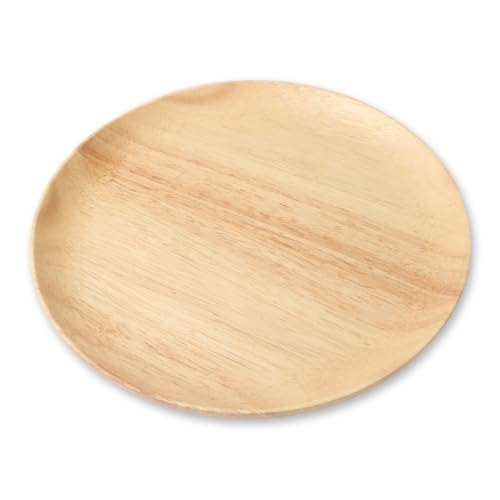 J-kitchens アウトドア こだわり 木製 皿 サークル プレート Φ24 x 2.2cm
