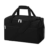 iFARADAY 20L Small Duffle Bag for Gym - Carry On Personal Item Travel Duffle Bag, Weekender & Overnight Bag for Travel, Sports, Workout (Black)