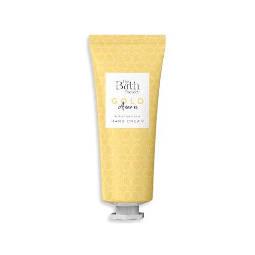 Crème hydratante mains Gold Aura anti-sécheresse The Bath Factory 30ml