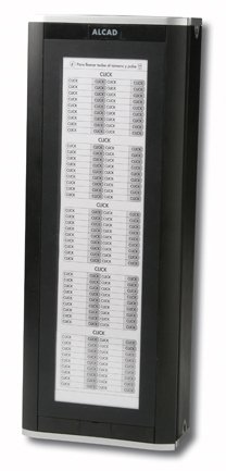Plaque de rue iBLACK avec répertoire PTN-50000 haute visibilité noire