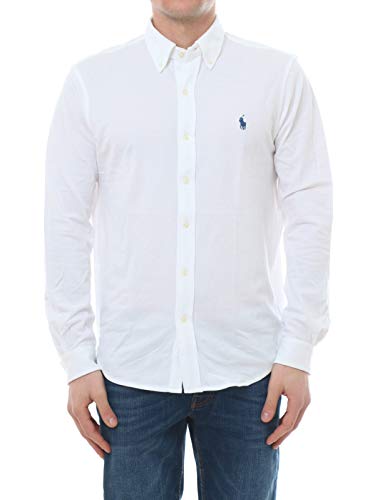 Logo di Ralph Lauren Polo Ralph Lauren Featherweight Mesh - Camicia Uomo, Bianco (White Xw9h2), taglia produttore: XXL