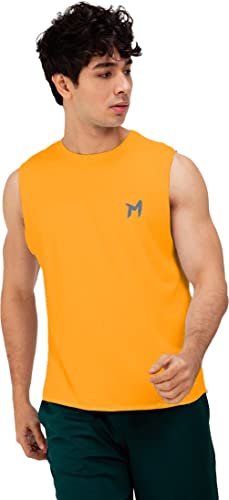 Image of Solid Sleeveless Cotton Regular Fit Mens Stylish Top Tanks Vest T-Shirt (Combo Pack of 2)