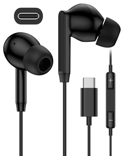 Samsung Wired Earbuds USB-C Headphones for Galaxy A17 A16 A36 A26 S25 Ultra S24, Oneplus, Apple, iPhone 17 17Pro Air Pods16e 16 Pro Max 15 Plus, in-Ear Buds Type C Earphones Usbc Corded Auriculares