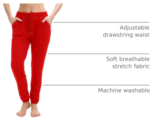 Image of Walifrey Womens Joggers with Pockets, Drawstring Sweatpants Women for Lounging Jogging Workout and Gym