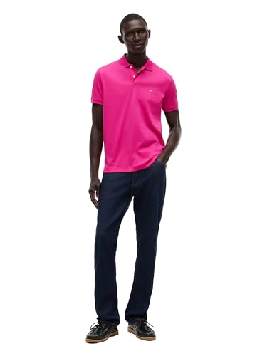 Image of Tommy Hilfiger Mens Short Sleeve Casual Polo Shirts in Regular Fit with Liquid Cotton