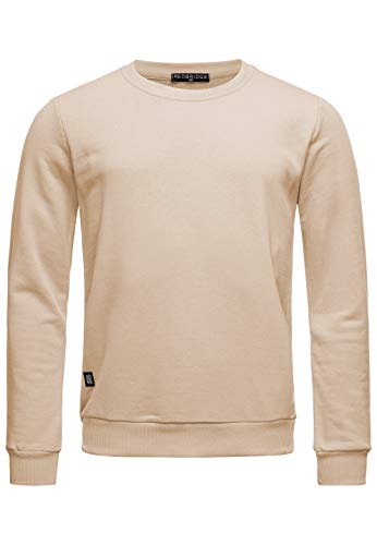 RED BRIDGE Sudadera Basica Unicolor de algodón para Hombre Beige