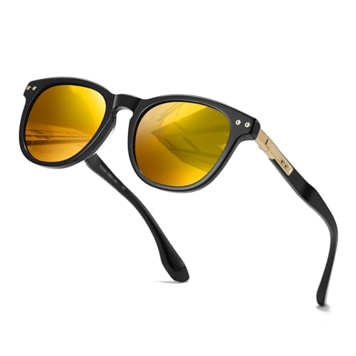 Polarized Sunglasses for Women, Classic Round Sun Glasses Driving Fishing UV Protection