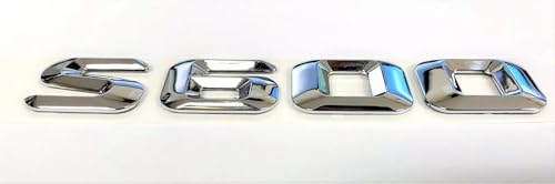 Image of 1x 1996-2013 S600 s 600 Letter Rear Trunk Nameplate Emblem Badge Numbers Decal Sticker (Silver)