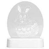 Veilleuse LED pour enfants, lampe de lapin 3D cadeaux mignons adolescente, décor de chambre Kawaii mignon, batterie de chambre d'enfant tout-petit bébé veilleuse lapin de Pâques cadeau de Pâques migno