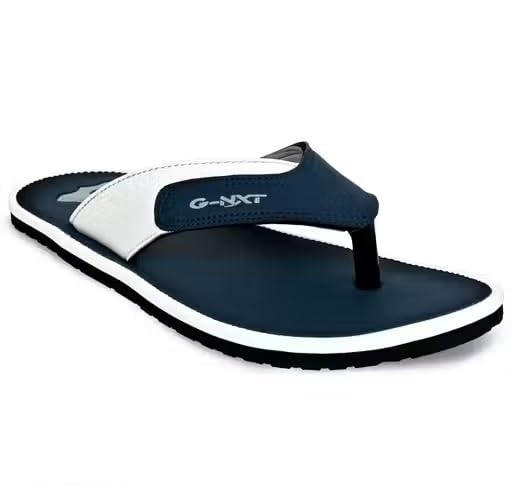 Image of Men's Printed Flip Flops Slippers Comfortable Slip On Pair Rubber Sole Casual Chappals For Home Outdoor Daily Use