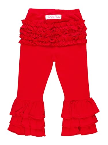 Image of RuffleButts Baby /Toddler Girls Stretchy Flare Pants w /Ruffles