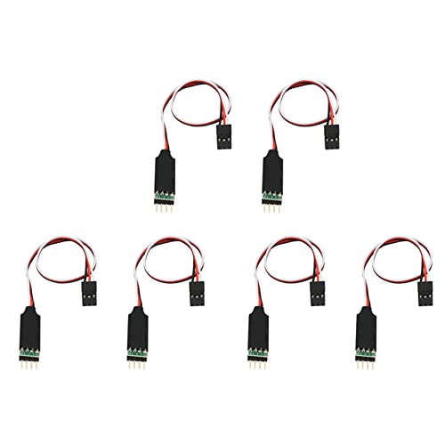 Panel de interruptor LED de 3 canales para coches RC 1/10 de 6 piezas