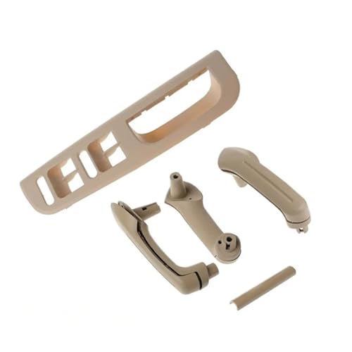 VW Bora Golf MK4 Jetta A4 1998-2004 対応 内装ドアハンドルカバーパネル ABSプラスチック 交換用トリム 車内アクセサリー(5PCS-Beige)