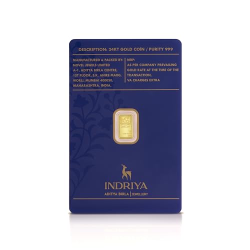 Image of 24 KT 999 1gm Lotus Gold Bar /Gold Coin - for Weddings, Festivals, Birthdays & Gifts