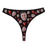 Custom Thong for Women Personalized Thongs with Face Photo Customized underwear Panties Funny Gifts for Her Girlfriend Wife Style 07 Small