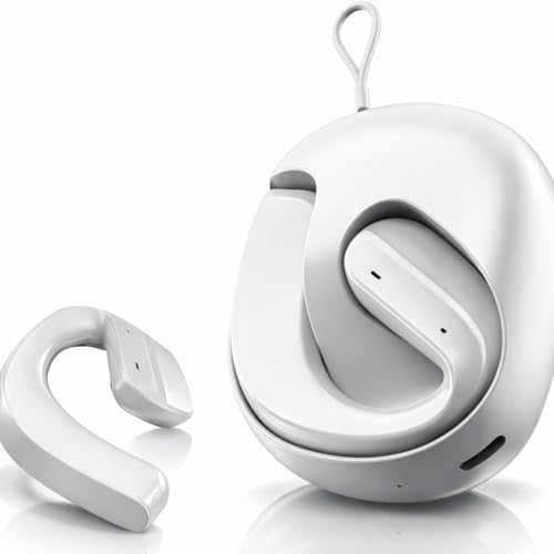 Image of H585 OWS Open Ear Wireless Earbuds | ENC Mic for Crystal-Clear Calls | 30hr Playtime with Type-C Fast Charging | BT5.4 Gaming Bluetooth Earphones | Touch Control Sports Headphone (White)