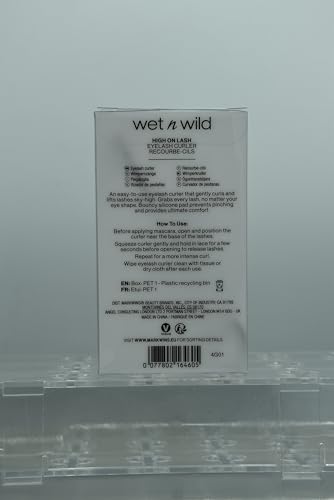 Wet n Wild High On Lash, Eyelash Curler for Long Lasting Lifted Lashes, Bouncy and Soft Silicone Pad for a Safe No-Pinching, No-Pulling Experience, Travel-friendly Wet n Wild High On Lash, Eyelash Curler for Long Lasting Lifted Lashes, Bouncy and Soft Silicone Pad for a Safe No-Pinching, No-Pulling Experience, Travel-friendly