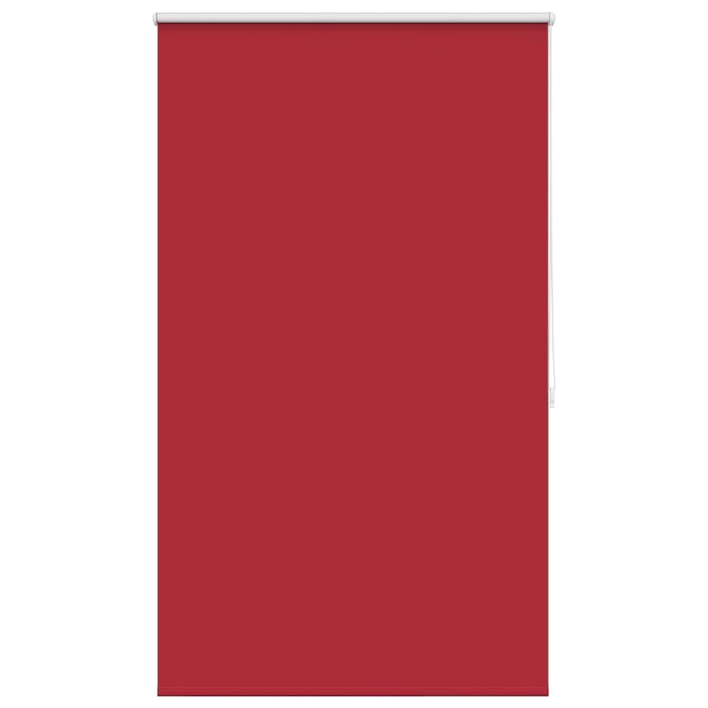 Tenda avvolgibile opaca, 124,4 x 175 cm, tessuto rosso | Rivestimento riflettente argentato, blocco totale della luce, montaggio a parete o soffitto, catena laterale sinistra o