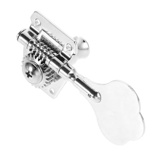 VANZACK Bass Knob Bass Tuners Machine Heads Button Guitar Tuning Keys Electric Guitar Tuner Acoustic Guitar Tuning Pegs Classical Guitar Parts Guitar Knobs Silver Stainless Steel