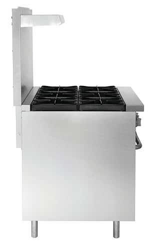 Image of Kratos 36 inch Commercial Gas Range & Oven, 6 Burners and Full Size Oven, Liquid Propane, 210,000 BTU Output, Freestanding Gas Range for Restaurants (29Y-044-LP)