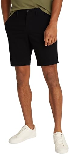 Tommy Hilfiger Pantalón Corto para Hombre Brooklyn Short 1985, Negro (Black), 28W
