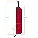 Alomejor Drum Stick Bag Drumstick Holder Drum Stick Storage Hanging Bag Case Drumstick with Handle(Red)