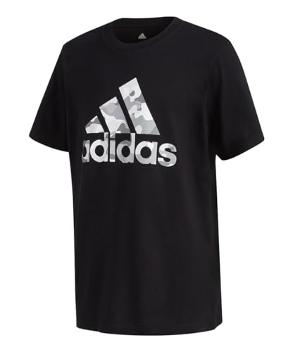T-shirt adidas garçon pour l'école et le sport avec logo camo