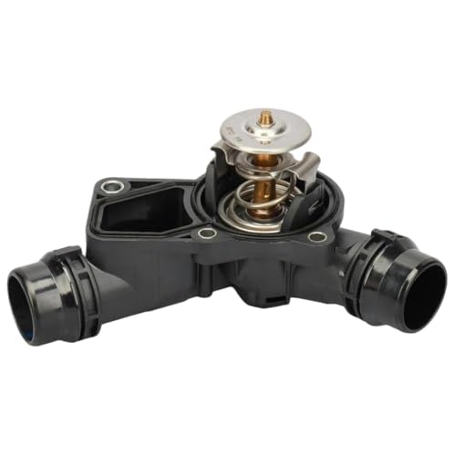 Car Engine Cooling Thermostat Housing Coolant Water Pump Outlet 11531437040 Compatible With E46 E39 X3 X5 Z3 Z4 320i 325i 330i 525i 530i(Dark Grey)
