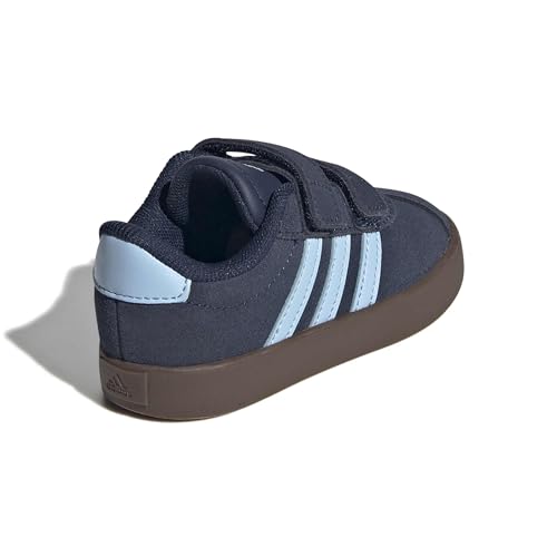Image of adidas Boys Vl Court 3.0 Slip On Sneakers Shoes Casual - Pink, White