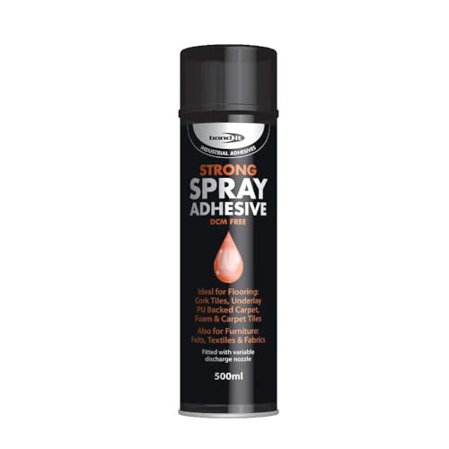 (4 scatole) 500 ml Bond it spray contatto adesivo super Strong Carpet Tiles Underlay spray colla