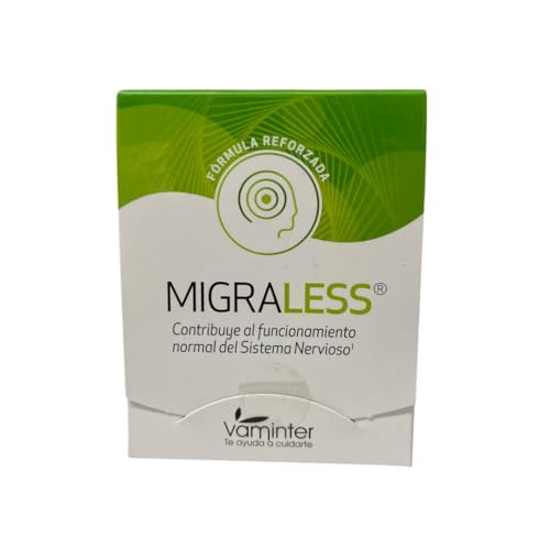 Vaminter, Migraless, Complemento Alimenticio para Aliviar y Calmar el Dolor de Cabeza, las Migrañas o Cefaleas, Contribuye a Atenuar la Tensión Física y Nerviosa, 30 Cápsulas