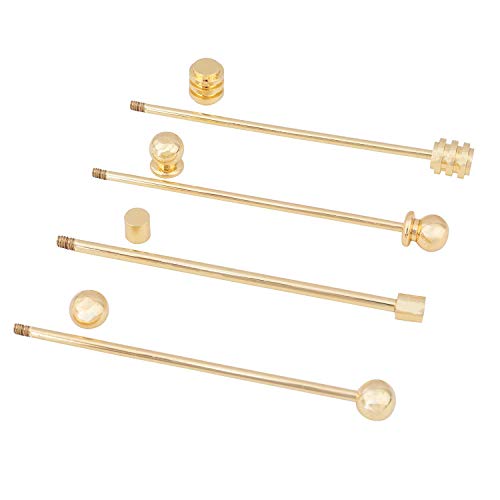 3PCS Copper Collar Bar Shirt Tie Necktie Pins Clip Clasp Lapel Stick Brooch Barbell Screw Cravat Pin3