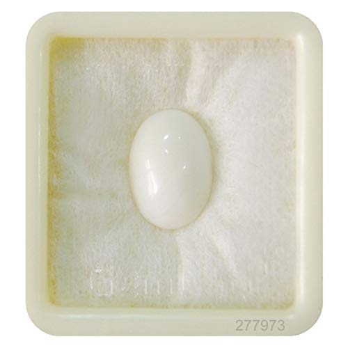 Anuj Sales8.45 Carat - 9.25 Ratti Natural Opal Stone Rashi Ratna Origional and Certified by GGTL Precious Gemstone Unheated and Untreated Gems for Astrological Purpose