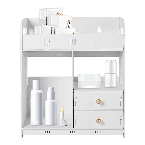 White Wall Cabinet Bathroom Storage Organizer, Medicine Cabinet Wall Mounted
