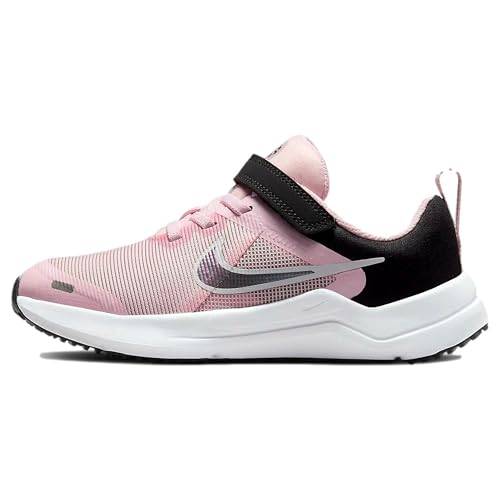 Materiale suola: Gomma Nike Downshifter 12, Scarpe da Ginnastica Bambini e ragazzi, Rosa (Pink Foam Flat Pewter Black), 29.5 EU