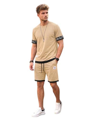 Image of Lymio Cord Set for Men | Casual Co-ord Set for Man | Trendy Matching Outfit | Stylish T-Shirt and Short for Men (SSM-CS-1-3)