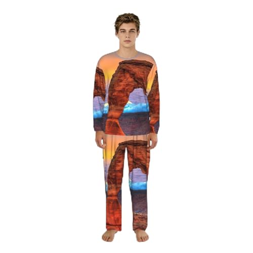 Pyjama homme imprimé Arches National Park en textile doux haut de gamme