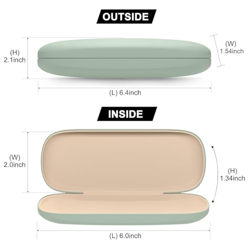 Image of Eyeglasses Case, Hard Shell Protective Case for Glasses, Unisex for Women Men
