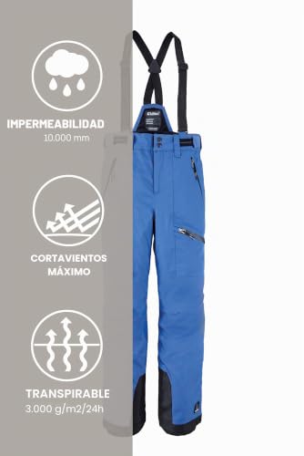 Pantalones de esquí para niños Killtec con peto desmontable y refuerzo inferior 6