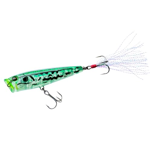Popper Yo-Zuri 3Dr-X 65 mm Ghost Frog idéal pour pêcher en étang en été