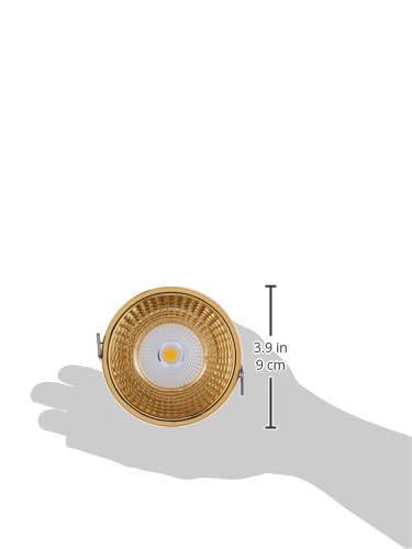 Image of Panasonic 18 Watt Deep Recessed COB False Ceiling Light, Recessed Downlight for Home, Shop, Museum, Restaurant with 85mm Cutout, Gold Reflector COB Light, Warm White Light (PDLM45183)