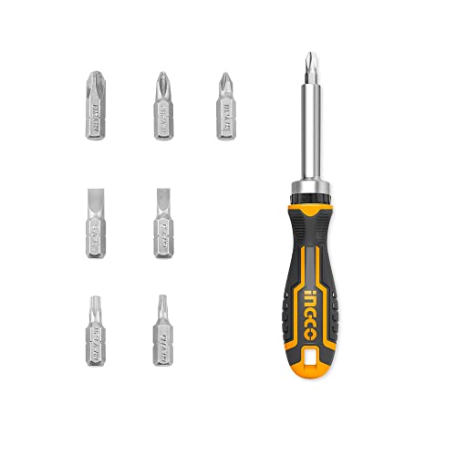 Image of INGCO AKISD0808 8 Pcs ratchet screwdriver set AKISD0808 (1 Set)