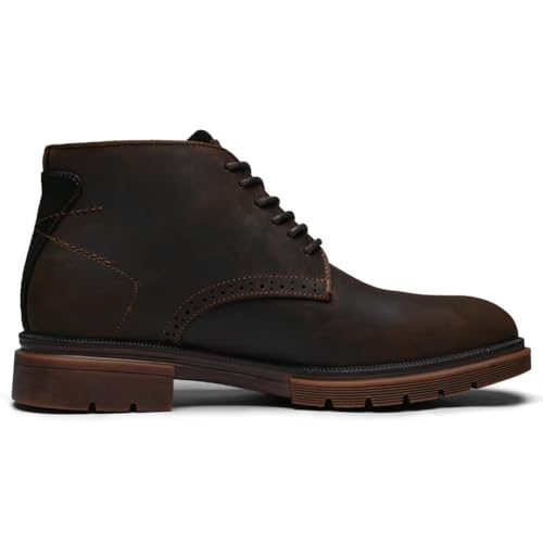 Image of Arkbird Men's Chukka Boots, Leather Ankle Dress Boot Casual Oxfords Lace Up Work Shoes