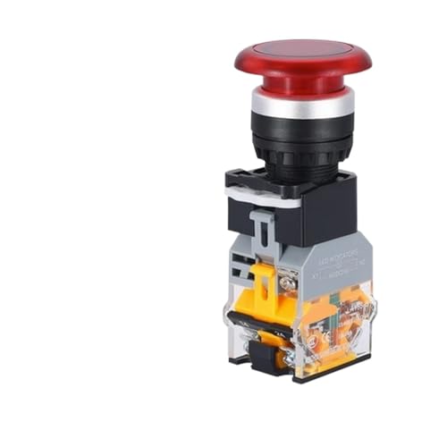 Bouton-poussoir interrupteur lumineux 36V pour tableau de commande atelier