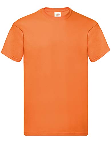 Fruit of the Loom Herren T-Shirt Original T 61-082-0 Orange XL