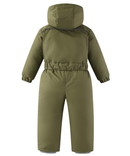 Image of Hiheart Boys Girls One Piece Snowsuit Waterproof Ski Snowboard Coverall